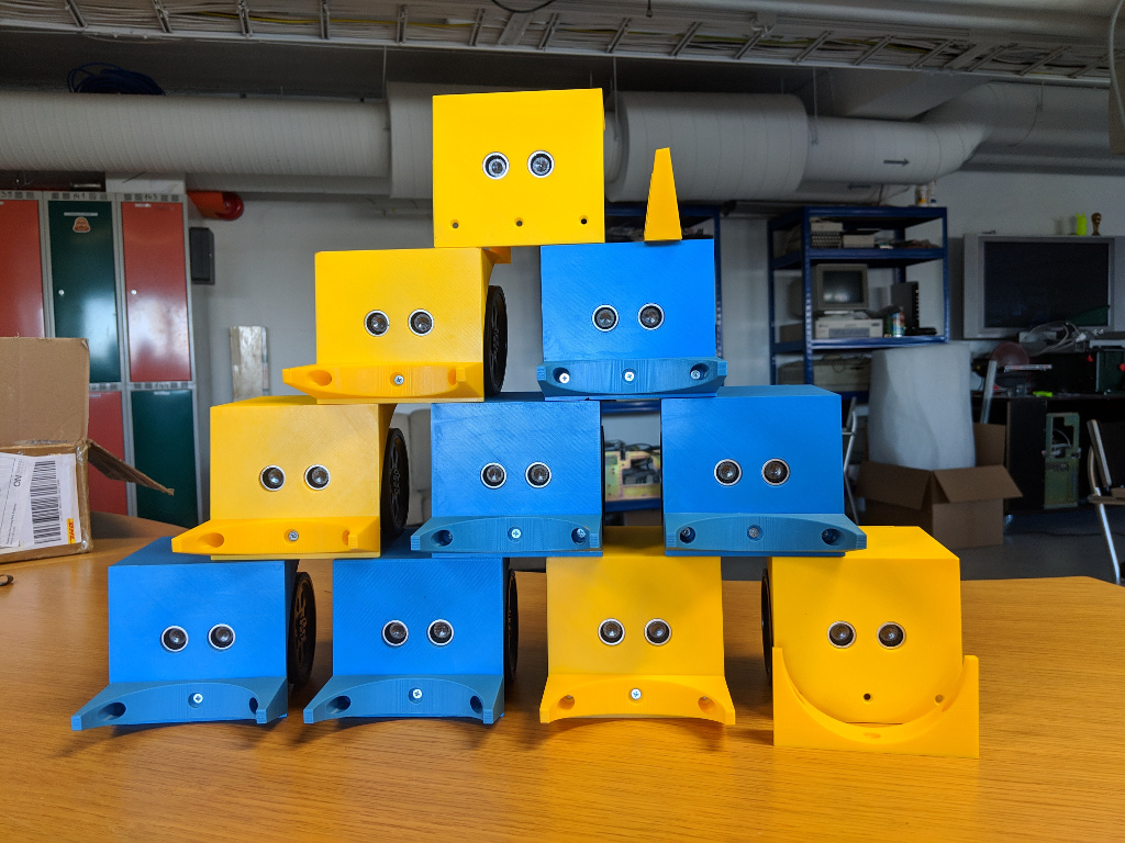 a stack of the robots